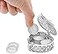 TINGKU 13 English Words Wedding Arras Unity Coins Set with Heart Shaped Box Arras Para Boda Catolica for Wedding Ceremony Silver Coins