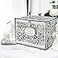 OurWarm Silver Wedding Card Box with Lock Wooden Gift Card Box for wedding decorations for reception wedding card boxes for reception Bridal Shower Decorations Party Reception Anniversary