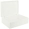 Creative Deco XL White Wooden Box Storage with Hinged Lid 158x118x55in 05 Keepsake Gift Box for Tool Dog Toy Kitchen Storage Wood Chest Trunk