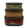CVHOMEDECO. CVHOMEDECO Primitives Rustic Oval Bless Our home Cardboard Nesting Boxes Large 934 x 512 x 4 Inch Set of 3