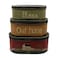 CVHOMEDECO. CVHOMEDECO Primitives Rustic Oval Bless Our home Cardboard Nesting Boxes Large 934 x 512 x 4 Inch Set of 3
