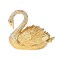 Janshe Cul Golden Swan Trinket Boxes Hinged HandPainted Jewelry Box Animals Figurine Craft Ornaments Unique Gift for Home Decor
