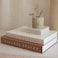ZICOTO Beautiful Decorative Books Set of 2 Boxes Enhance Your Coffee Table Bookshelf or Mantel Shelf Decor Aesthetic FakeFaux Books for Modern Home Decoration Photo Storage and as a Keepsake Box
