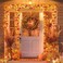 Runleo 4 Pack Fall Decorations Maple Leaf Lights Garland Total 40Ft 80LED Lights Battery Operated Fall Leaves Garland with Light Autumn Harvest String Light Home Indoor Outdoor Thanksgiving Decor