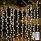 suddus Curtain Lights for Bedroom 200 Led Hanging String Light Outdoor Fairy Curtain Lights Indoor for Christmas Dorm Wall Backdrop Window Wedding Party Birthday Decor Warm White