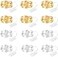 Brightown 12 Pack Led Fairy Lights Battery Operated String Lights Waterproof Silver Wire 7 Feet 20 Led Firefly Starry Moon Lights for DIY Wedding Party Bedroom
