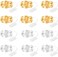 Brightown 12 Pack Led Fairy Lights Battery Operated String Lights Waterproof Silver Wire 7 Feet 20 Led Firefly Starry Moon Lights for DIY Wedding Party Bedroom