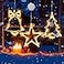 LHYLDS 3Pcs Christmas Window Lights Christmas Decorations Lights Battery Powered Hanging Indoor String Lights Xmas Tree Jingle Bell Star Shaped with Suction Cup for Xmas New Year PartyIndoor Decor