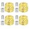 Homemory 4 Pack 20 Ft 60 LED Fairy Lights Battery Operated Christmas Lights with Remote Waterproof 8 Modes Firefly Twinkle String Lights for Party Bedroom Wedding Christmas Decorations