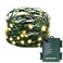 MASHANG Christmas Lights Battery String Lights 33FT 100 Micro LEDs Starry Lights Fairy Lights Firefly Lights with Dark Green Copper Wire for Christmas Tree Wreath DIY Wedding HolidayWarm White