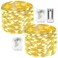 EXF 2Pack Fairy Lights Battery Operated with Remote Waterproof 33FT 100 LED Battery String Lights Outdoor Indoor 8 Modes Twinkle Lights with Timer for Bedroom Classroom DIY Christmas Decor Warm White