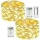 EXF 2Pack 50 LED Fairy Lights Battery Operated with Remote Control Timer 16 FT 50 LED Battery Lights Outdoor Indoor 8 Mode Twinkle String Lights for Classroom Party Bedroom Christmas Dcor Warm White