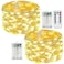 EXF 2Pack 50 LED Fairy Lights Battery Operated with Remote Control Timer 16 FT 50 LED Battery Lights Outdoor Indoor 8 Mode Twinkle String Lights for Classroom Party Bedroom Christmas Dcor Warm White
