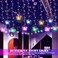 SunKite 120 LED 20FT Butterfly Curtain Fairy Lights USB Pluged 8 Modes Starry Twinkle Icicle String Lights with Remote Timer Waterproof for Kids Bedroom Christmas Wedding Party DormMulticolor2