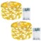 EXF 2Pack Fairy Lights Battery Operated with Timer Waterproof 16FT 50 LED String Lights Indoor Outdoor Cuttable Starry Fairy Lights for Christmas Home Bedroom Wedding DIY Centerpiece Decor Warm White