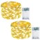EXF 2Pack Fairy Lights Battery Operated with Timer Waterproof 16FT 50 LED String Lights Indoor Outdoor Cuttable Starry Fairy Lights for Christmas Home Bedroom Wedding DIY Centerpiece Decor Warm White
