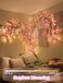 FIALAME Cherry Blossom Lights for Room Decor Aesthetic4 FT DIY Pink Cherry Blossom Wall Decor with 48 LED Flower LightsRemote Timer8 Lighting ModesBlossom Tree Branch LightsVine Lights for Bedroom