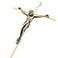 DCCXN Crucifix Wall Cross Metal Catholic Hanging Cross Wall Decor 10 Inch Shiny Gold