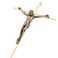 DCCXN Crucifix Wall Cross Metal Catholic Hanging Cross Wall Decor 10 Inch Shiny Gold