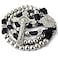 HanlinCC 10mm Stainless Steel Beads Large and Heavy Rugged Durable Paracord Rosary for Men with StMichael Center Piece and StBenedict Crucifix Stainless Steel crucifix