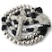 HanlinCC 10mm Stainless Steel Beads Large and Heavy Rugged Durable Paracord Rosary for Men with StMichael Center Piece and StBenedict Crucifix Stainless Steel crucifix
