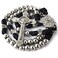HanlinCC 10mm Stainless Steel Beads Large and Heavy Rugged Durable Paracord Rosary for Men with StMichael Center Piece and StBenedict Crucifix Stainless Steel crucifix