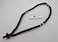 Mastic of Chios Blessed Handmade 100 Knots Prayer Rope Greek Russian Komboskoini Christian Orthodox Black with Blue Beads and Black Cross from Mt Athos