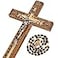 Asterom Hand Carved Crucifix Wall Cross for Home Decor Wooden Catholic Wall Crucifix 12 Inch