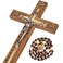 Asterom Hand Carved Crucifix Wall Cross for Home Decor Wooden Catholic Wall Crucifix 12 Inch