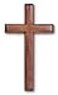 H. J. Sherman Unp Wall Cross 4 x 8 Mahogany Dark Wood Polybagged Predrilled Hole