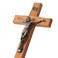ARCHOBAN 10 Crucifix Wall Cross Catholic Wooden Jesus Christ Cross for Wall or Prayer Room Solid Wood Home Decor