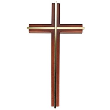 ACHIBANG 10 Wooden Cross for Wall Modern Minimalist Wall Cross for Home Decor and Blessing Catholic Gifts