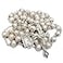 Jirehjill Rosary Beads Catholic for Woman White Natural Real Pearl Rosary Beads