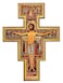 Intercession San Damiano Wall Wood Cross Crucifix 8 in