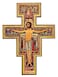 Intercession San Damiano Wall Wood Cross Crucifix 8 in