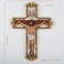 DevotedWalls Trinity Crucifix Wall Cross HandCarfted Catholic Crucifix Hand Painted Wall Catholic Art for Home Blessing Holy Trinity Jesus Cross for Wall DecorResin 8 Atrio with God Religious Crucifix