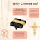 FUNPAR Lazo Para Boda Catolica Crystal Wedding Lasso for Ceremony Catholic Lazo De Bodas Para Los Novios Wedding Crystal Rosary GiftGold