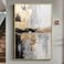 Mostemauo Modern Black Gold Abstract Wall Art 16x24inch No Frame Perfect for Living Room Decor