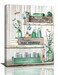 citari Bathroom Decor Wall Art Bathroom Rules Wall Decor Dragonfly Wall Art Teal Rustic Farmhouse Bathroom Canvas Prints Signs Wood Background Bathroom Pictures Artwork Framed Bath Laundry Home Decor