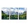 Pacimo 3 Pieces Nature Scenery Wall Art Decor Beautiful Landscape with Turquoise Lake Forest and Mountains Pictures Painting Print on Canvas Modern Artwork Stretched Framed Ready to Hang 16x24x3 Panel