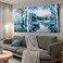 Arjun Tree Large Canvas Wall Art for Living Room Landscape Picture Nature Forest Painting Bedroom Big Size Artwork Textured Framed Home Office Dining Room Wall Dcor 58x29