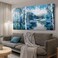 Arjun Tree Large Canvas Wall Art for Living Room Landscape Picture Nature Forest Painting Bedroom Big Size Artwork Textured Framed Home Office Dining Room Wall Dcor 58x29