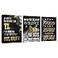 Unbruvo 3 Piece Black Wall Art Modern Motivational Quotes Wall Art Canvas Art Inspiring Entrepreneur Hustle Poster Prints Wall Decor Office Wall Decorations Framed Posters for Office36Wx 16H