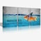 KAWAHONE 3 Panels Modern Framed Inspirational Quote Canvas Wall ArtMindset is Everything Goldfish Strong Shark Motivational Posters Framed Bathroom Bedroom Office Decor Framed Ready to Hang
