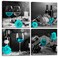 aburaeart kitchen WallArt Wine Wall Decor For Bedroom Women Black And White Wall Pictures Modern Art Decorations For Living Room Teal Rose Artwork Gray Cask Canvas 14x14 Inches x4 Framed