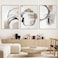 GADZRTIL Black Beige Grey Wall Art Abstract Geometric Artwork Minimalist Boho Pictures Black ink Lines Canvas Wall Art Neutral Abstract Painting Beige Boho Posters Modern Abstract Prints 16x24inch No