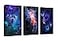 arteWOODS Canvas Wall Art Outer Space Fantastic Artwork Nebula Galaxy Canvas Art Contemporary Artwork Picture Prints for Home Wall Decor 16 x 24 x 3 Panels
