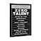 Yatsen Bridge Black and White Inspirational Framed Office Wall Art Ten Things That Need Zero Talent Motivational Canvas Paintings Ready to Hang24x36 inches