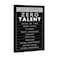 Yatsen Bridge Black and White Inspirational Framed Office Wall Art Ten Things That Need Zero Talent Motivational Canvas Paintings Ready to Hang24x36 inches