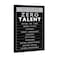 Yatsen Bridge Black and White Inspirational Framed Office Wall Art Ten Things That Need Zero Talent Motivational Canvas Paintings Ready to Hang24x36 inches